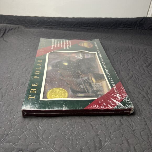 The Polar Express Boxed Gift Set Book Audio CD Tape Ornament Liam Neeson NIB Col - Picture 10 of 11